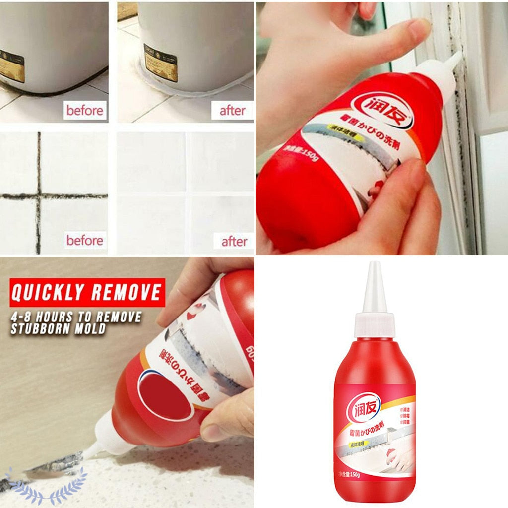 Grout and Caulk Mold Remover Gel, Whitens in 4-8 Hours
