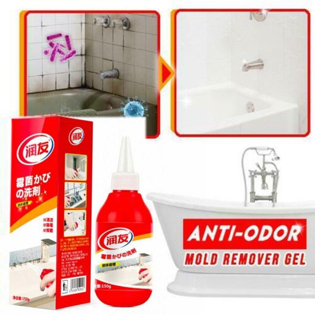 Grout and Caulk Mold Remover Gel, Whitens in 4-8 Hours