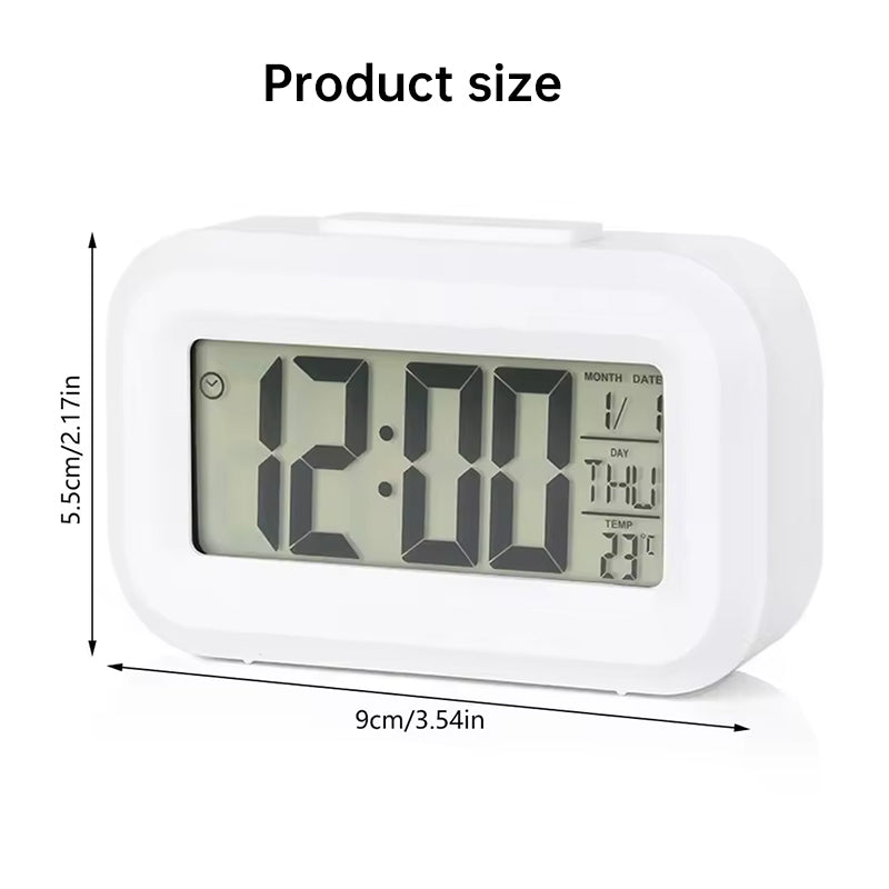 Digital LED Alarm Clock with Calendar & Temperature