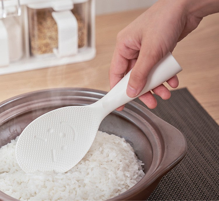 Non-Stick Rice Spoon with Smiling Face for Rice Cookers