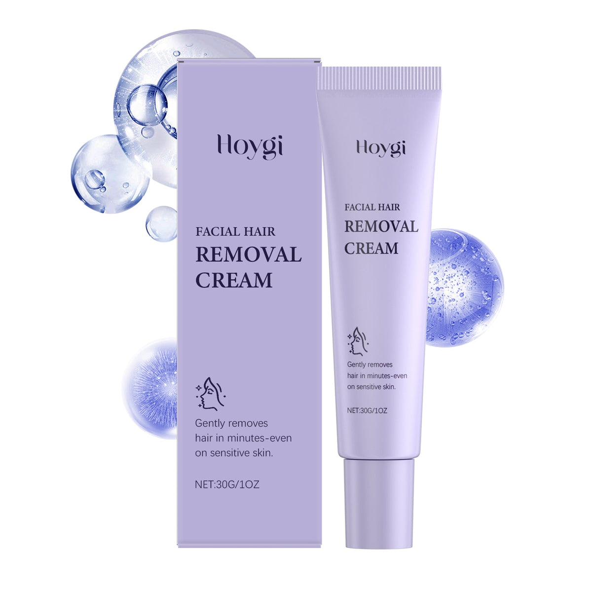Gentle Facial Hair Removal Cream for Sensitive Skin