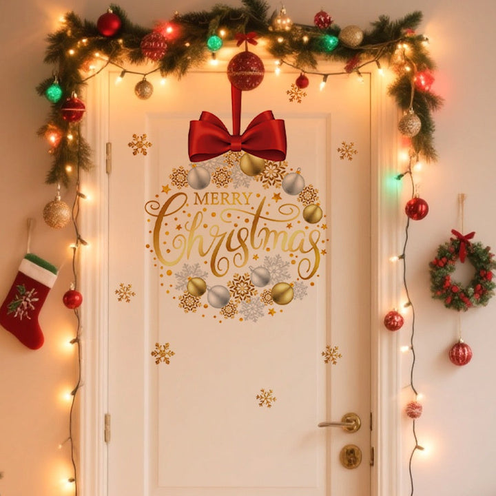 Christmas Wall Sticker: Elegant Merry Christmas Decor