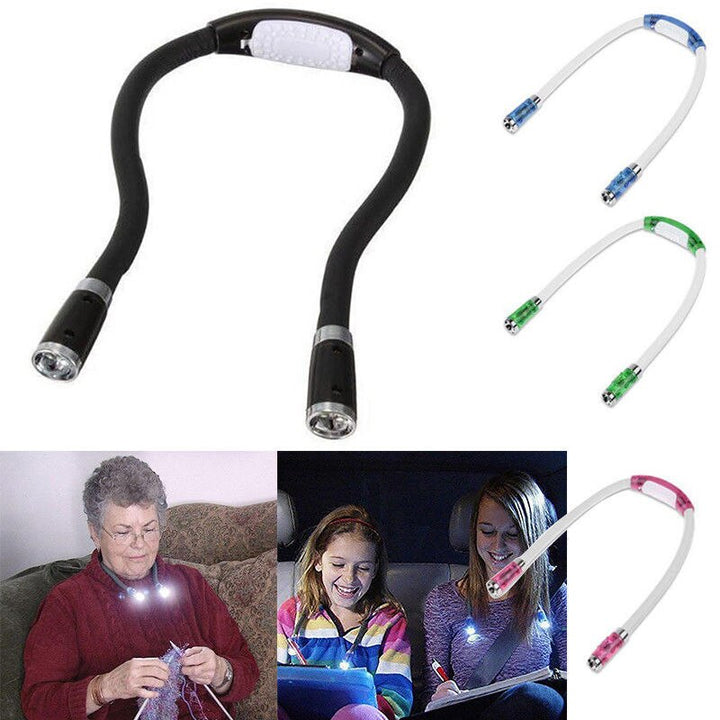 Hands-Free Neck Reading Light for Knitting & Reading