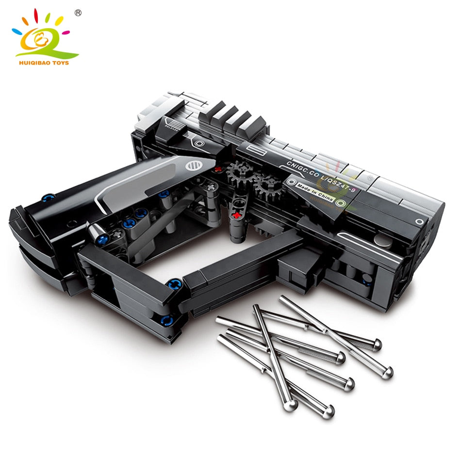 Building Block Signal Gun Set With Moving Mechanisms