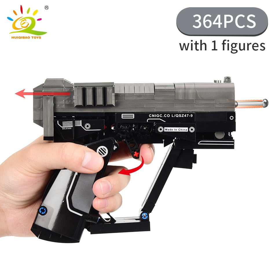 Building Block Signal Gun Set With Moving Mechanisms
