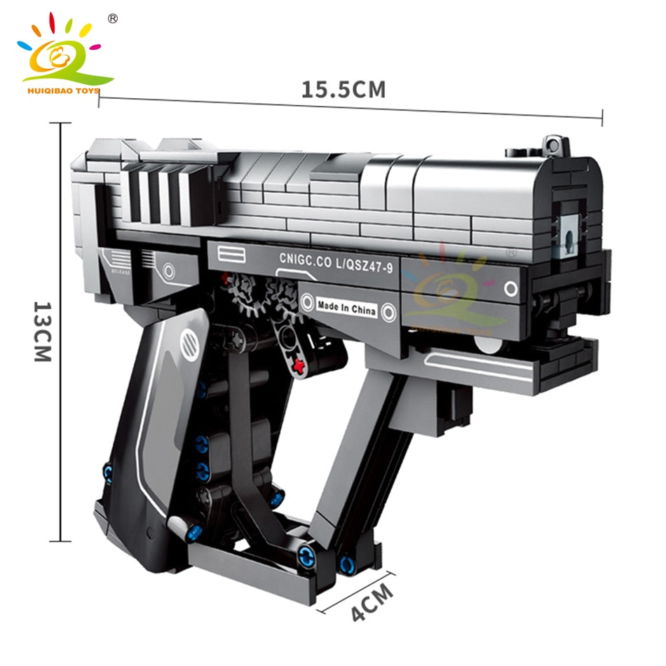 Building Block Signal Gun Set With Moving Mechanisms