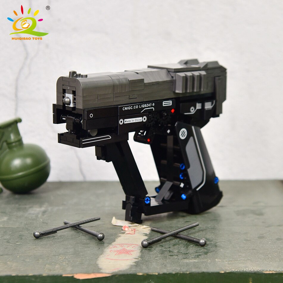 Building Block Signal Gun Set With Moving Mechanisms