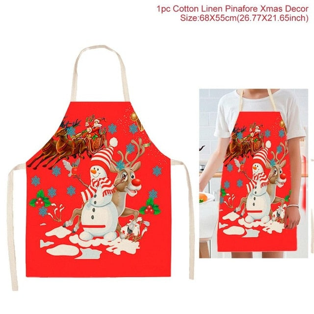 Christmas Kitchen Apron For Full-Coverage Holiday Cooking