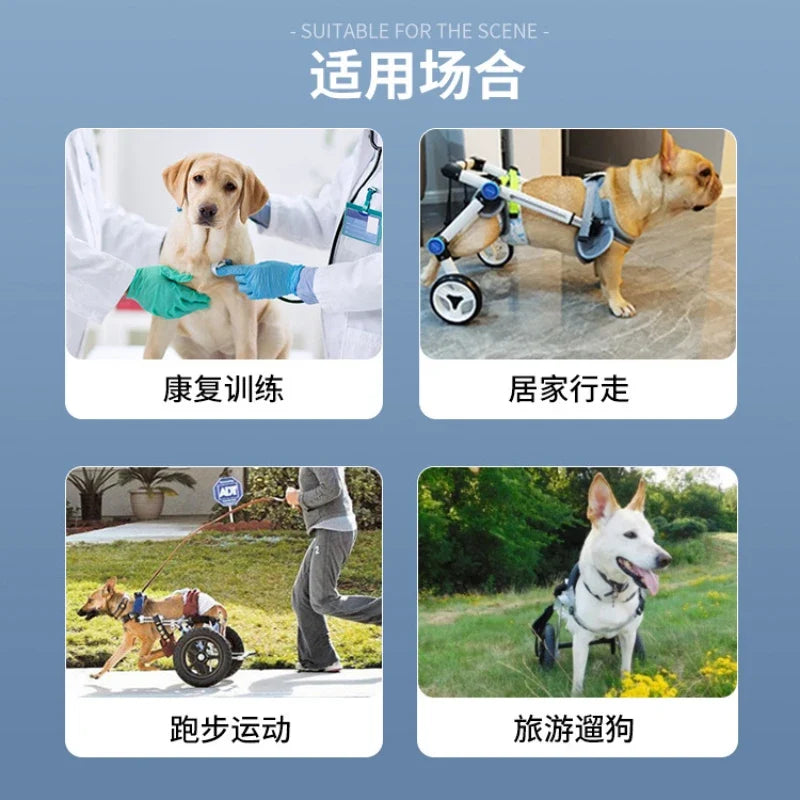 Dog Wheelchair Cart for Assisted Walking & Rehab Aid