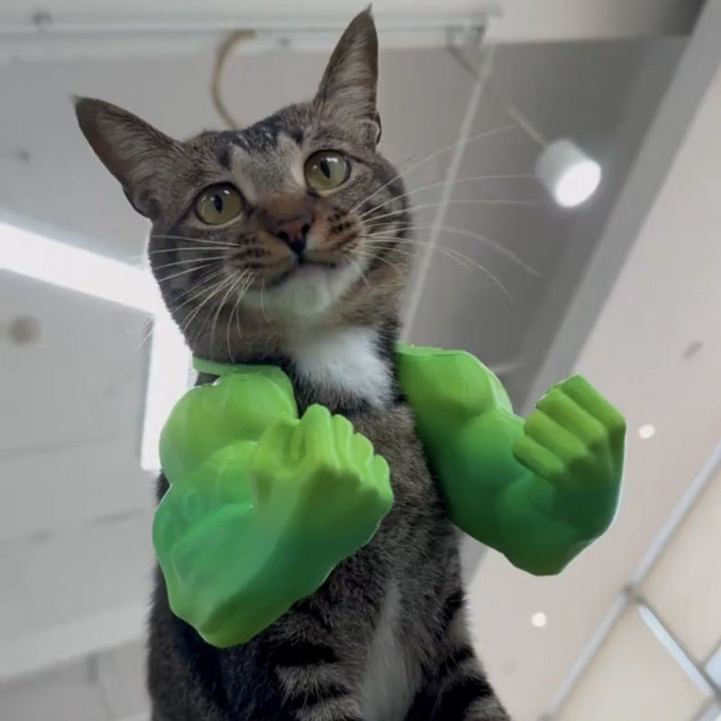 Pet Hulk Cat Costume Prop for Funny Superhero Photos