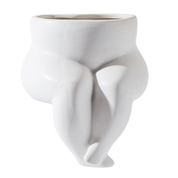 Ceramic Human Body Vase for Modern Floral Displays