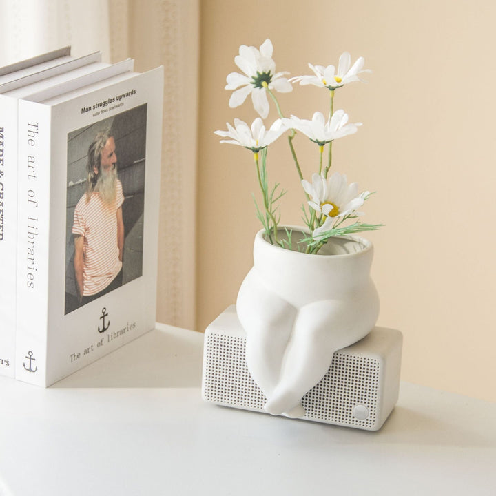 Ceramic Human Body Vase for Modern Floral Displays
