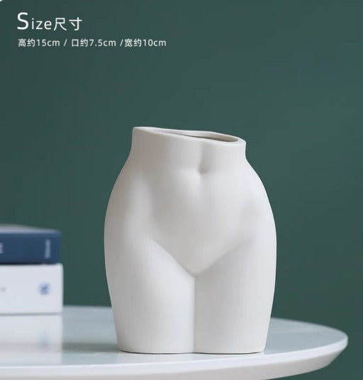 Ceramic Human Body Vase for Modern Floral Displays