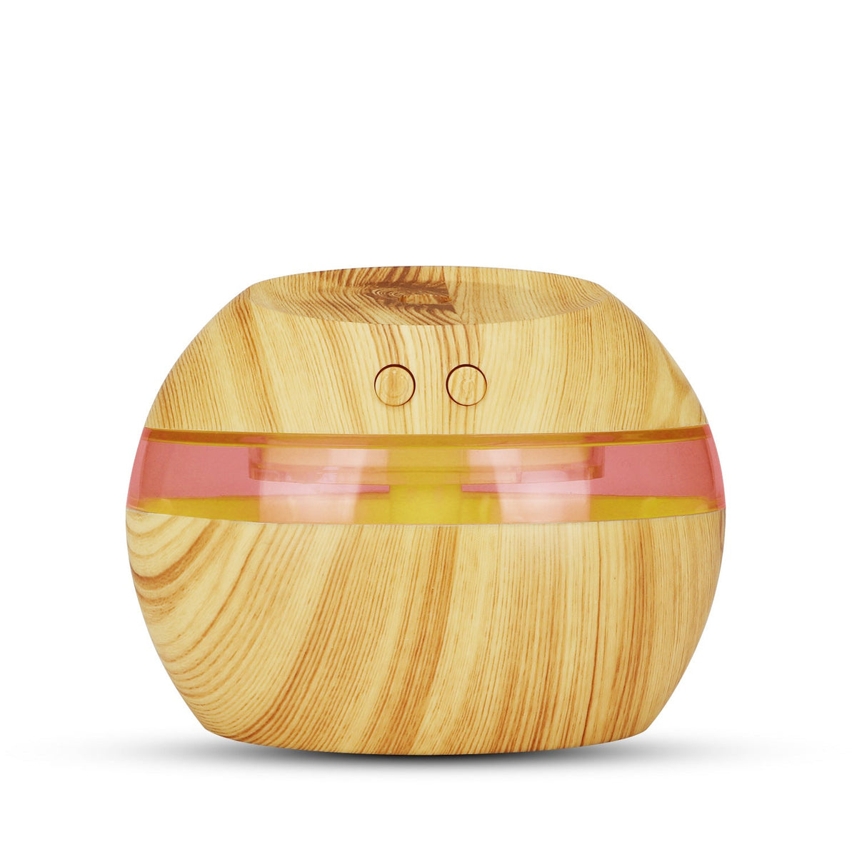 Wood-Grain USB Humidifier & LED Aroma Diffuser for Desk