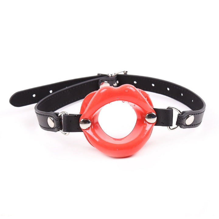Leather Lip Roleplay Mouth Opener Toy for Couples