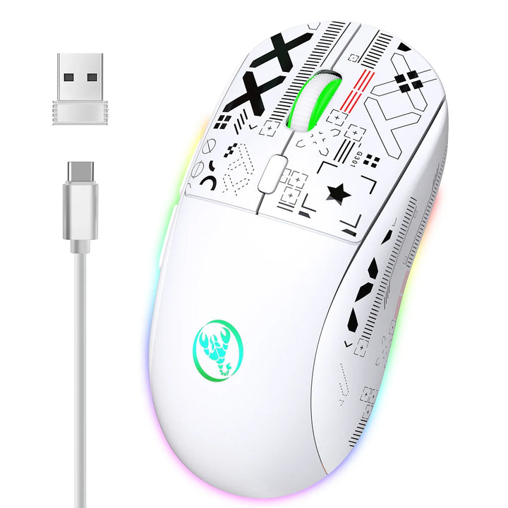 Wireless Gaming Mouse with RGB and 3 Connection Modes