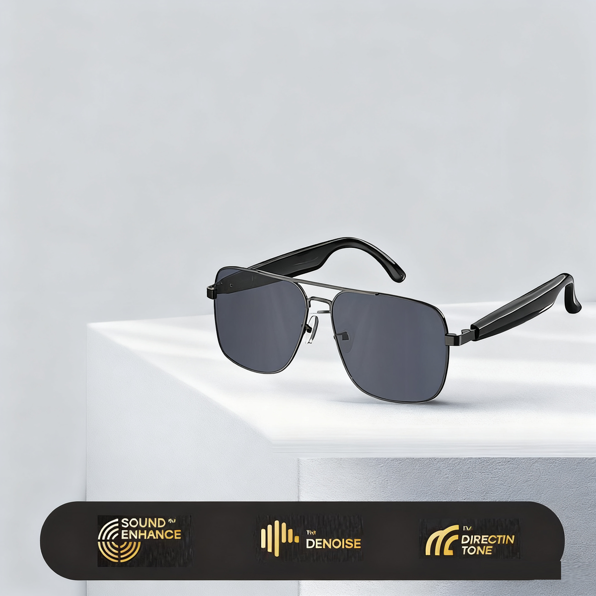 AI Translation Bluetooth Glasses with Open-Ear Audio