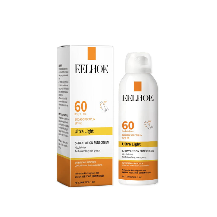 SPF 60 Spray Sunscreen for Face & Body, Alcohol-Free