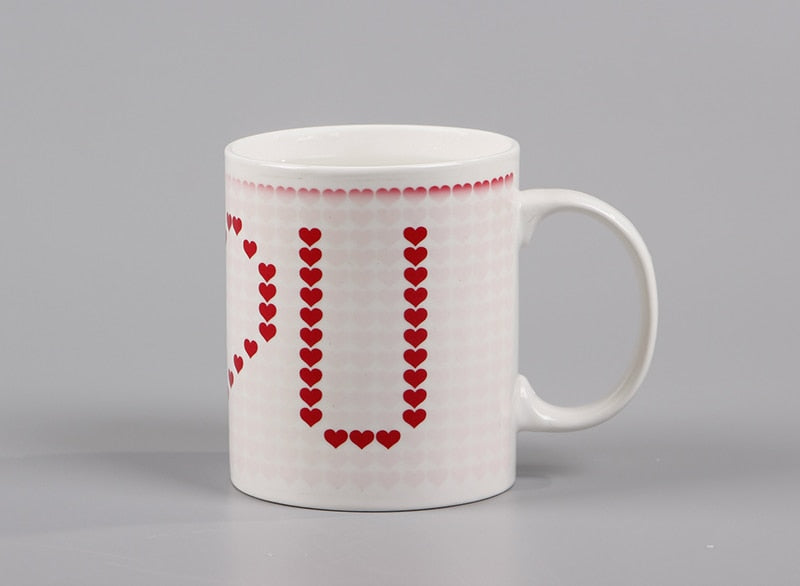 Color Changing Coffee Mug With a Hidden Heart Reveal