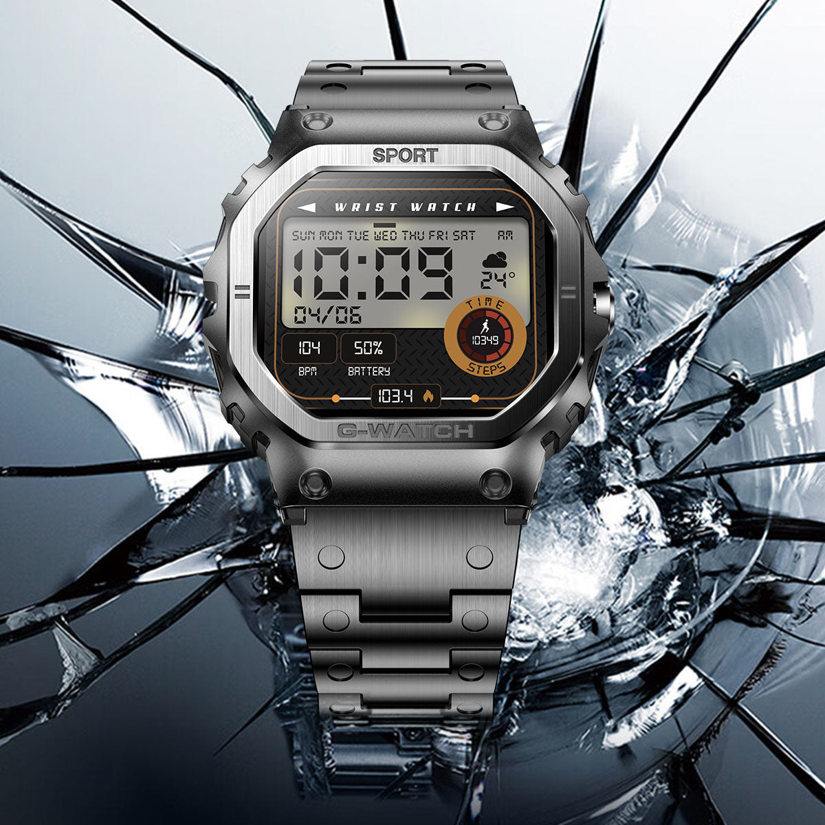 Smartwatch with Bluetooth Calling and Heart Rate Tracking