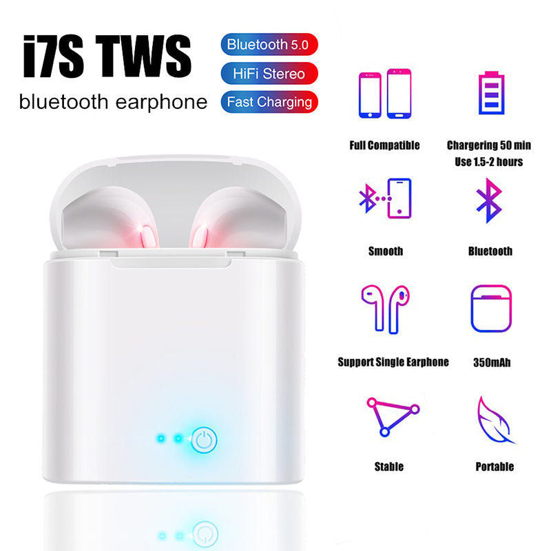 Wireless Bluetooth 5.0 Earbuds for iPhone & Android