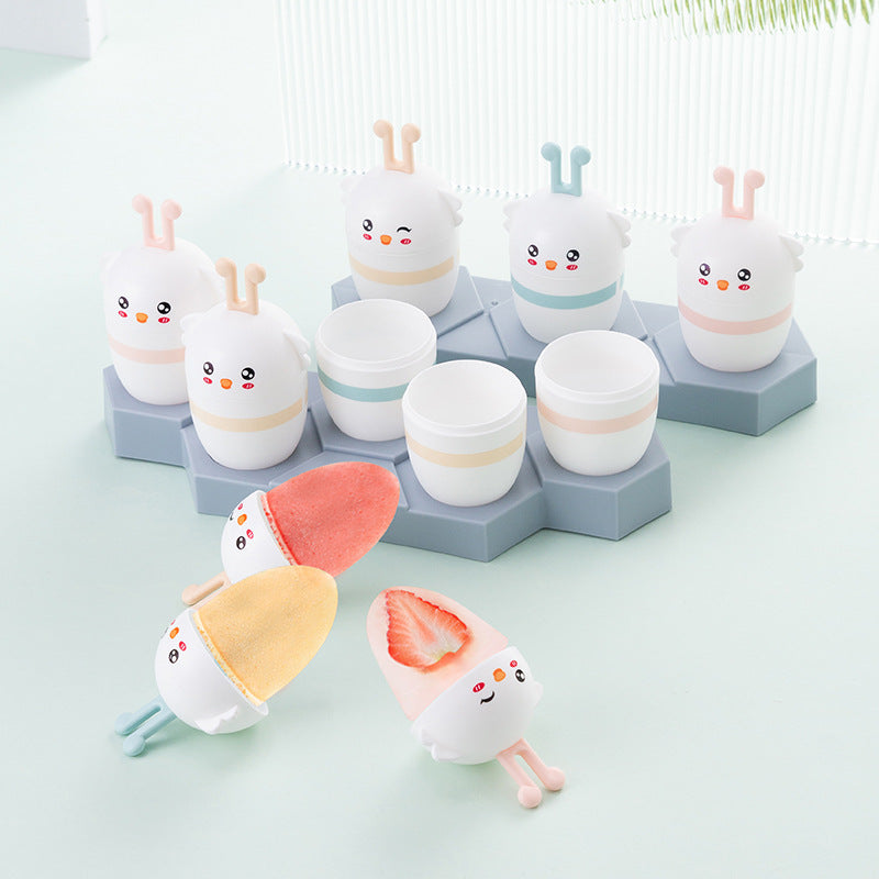 Cartoon Popsicle Mold Set for Homemade Frozen Treats