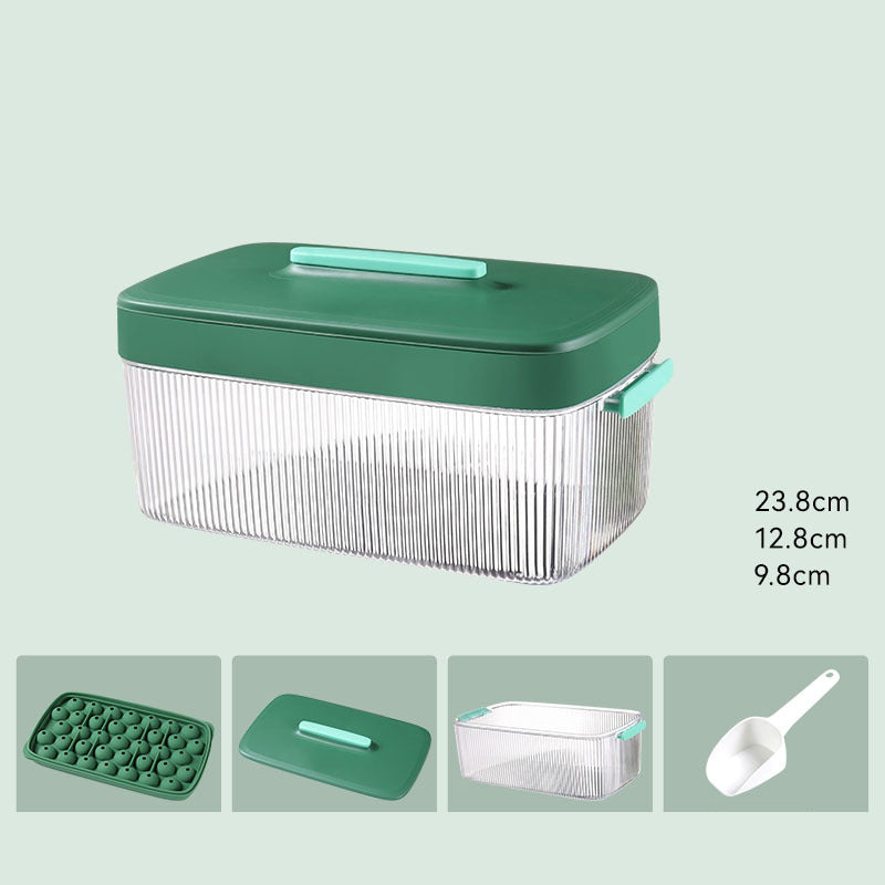 Silicone Ice Cube Tray Set with Storage Box and Scoop