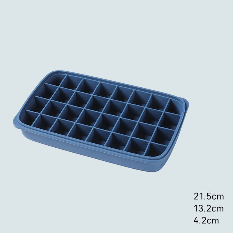 Silicone Ice Cube Tray Set with Storage Box and Scoop
