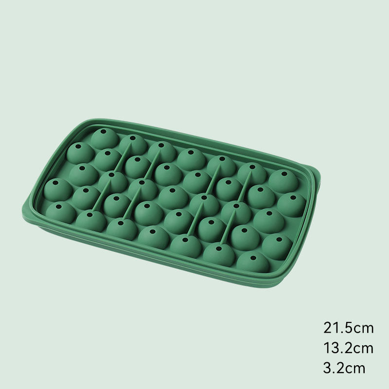 Silicone Ice Cube Tray Set with Storage Box and Scoop