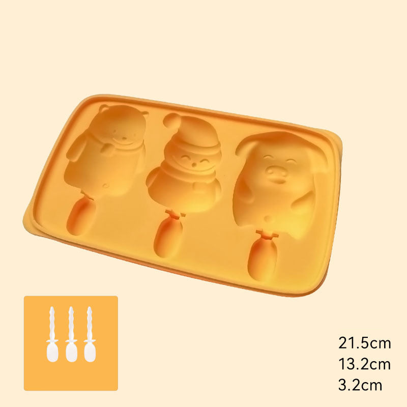 Silicone Ice Cube Tray Set with Storage Box and Scoop