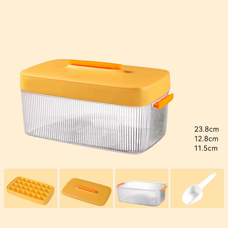 Silicone Ice Cube Tray Set with Storage Box and Scoop