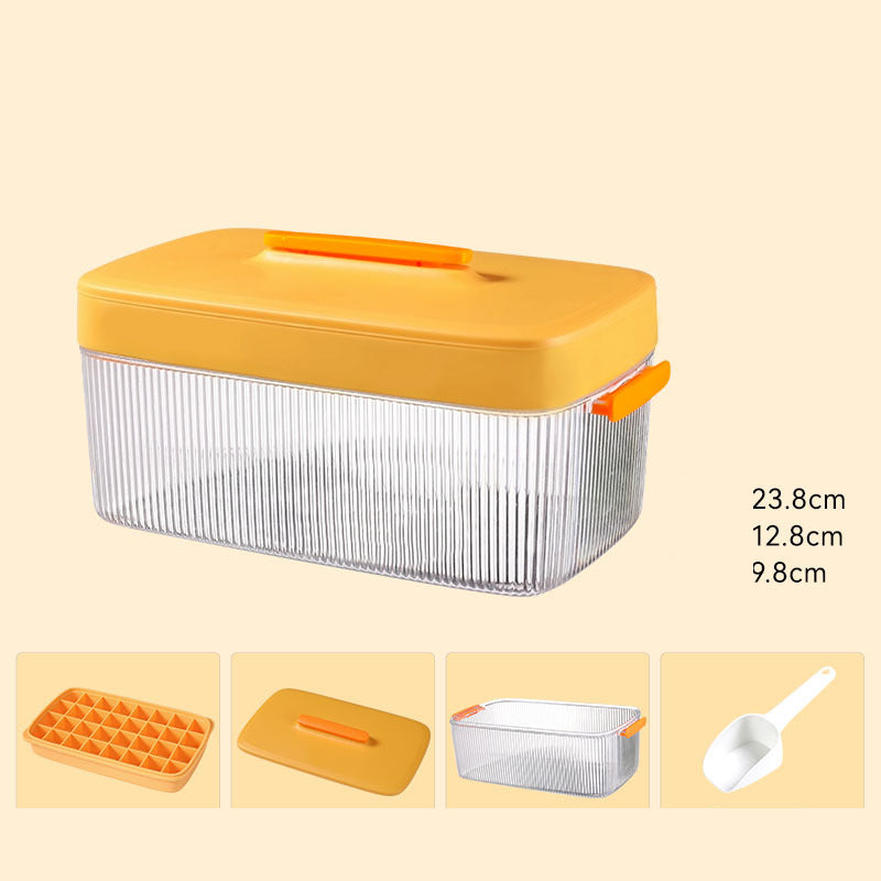 Silicone Ice Cube Tray Set with Storage Box and Scoop