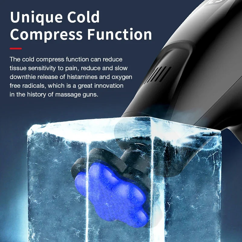 Percussion Massage Gun with Cold Compress for Muscle Relief