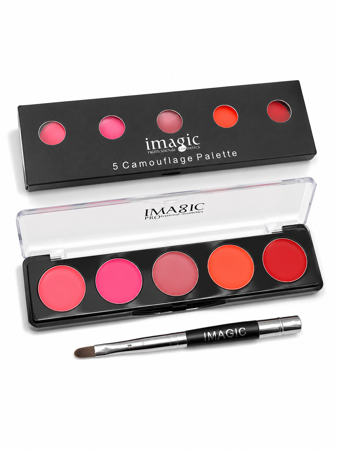 IMAGIC Waterproof Lip Palette — 5 Shades + Brush
