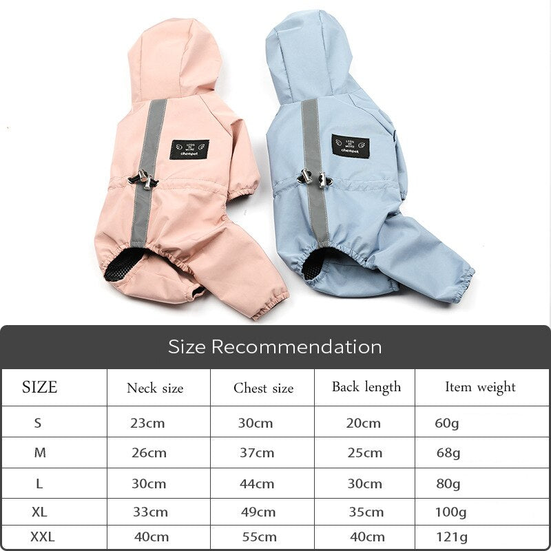 Dog Raincoat | Full-Coverage Reflective Protection