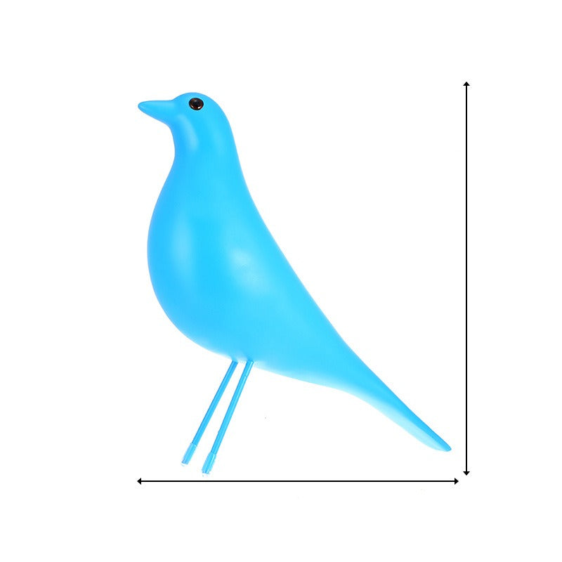 Decorative Blue Bird Ornament for Modern Home Décor