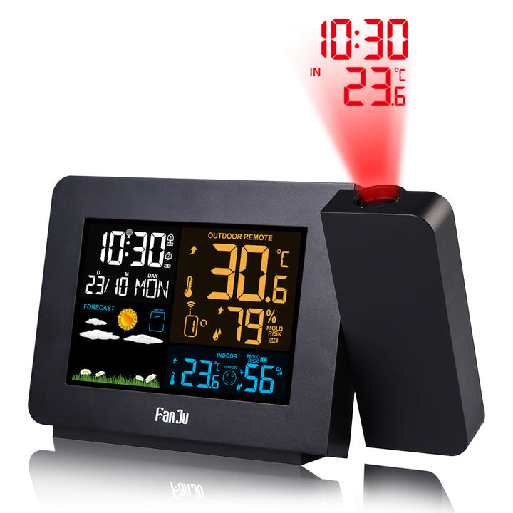 Projection Weather Station Alarm Clock for Night Viewing