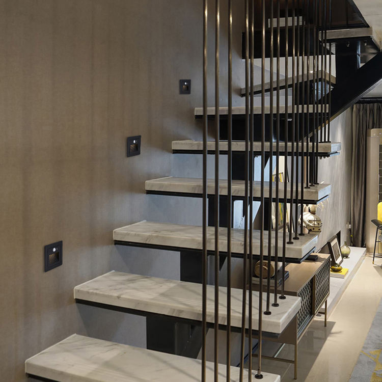 Warm Recessed Stair Light with Motion Sensor, IP65