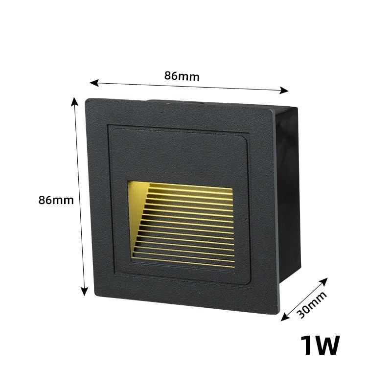 Warm Recessed Stair Light with Motion Sensor, IP65