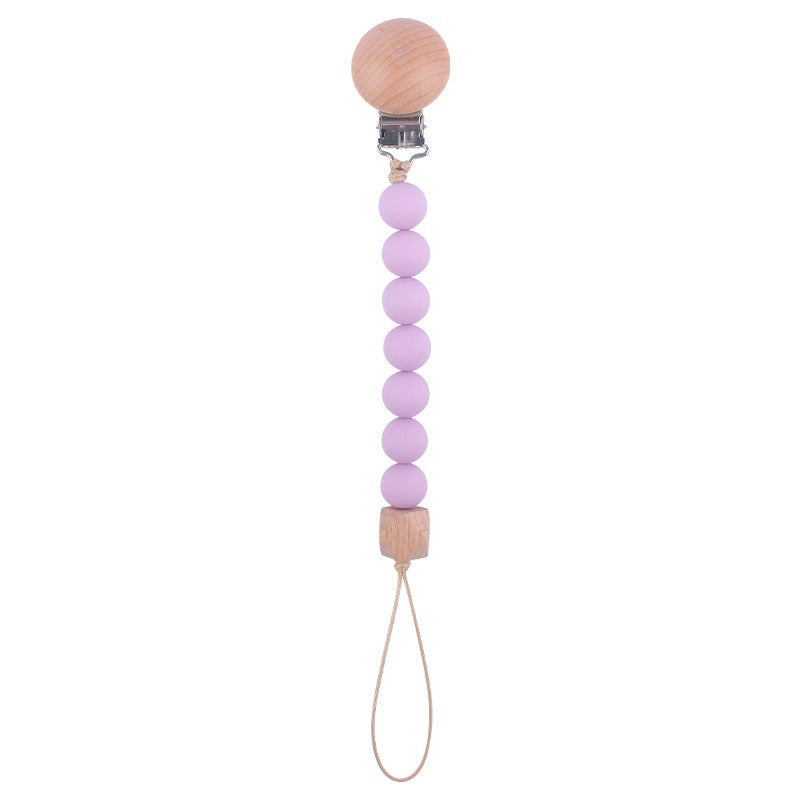 Beech Wood Pacifier Clip for Easy Pacifier Access