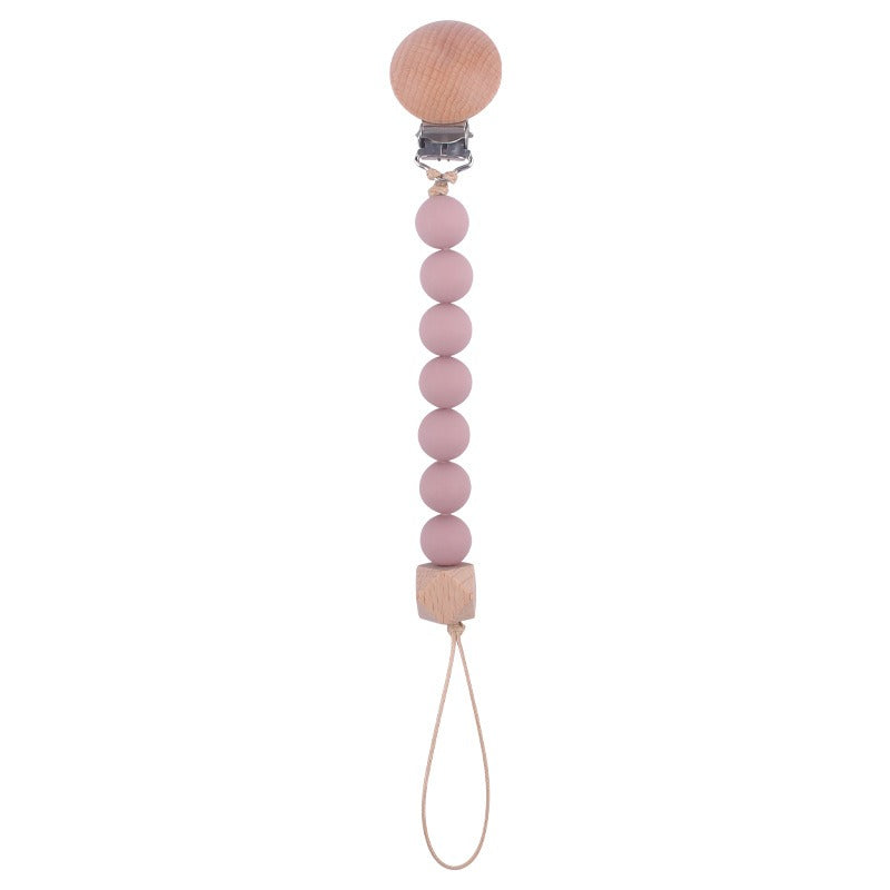 Beech Wood Pacifier Clip for Easy Pacifier Access