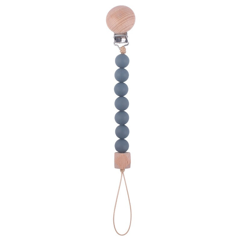 Beech Wood Pacifier Clip for Easy Pacifier Access