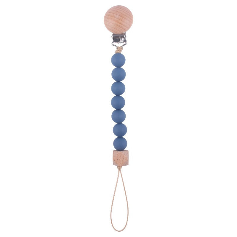Beech Wood Pacifier Clip for Easy Pacifier Access