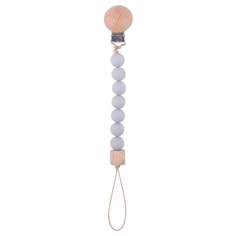 Beech Wood Pacifier Clip for Easy Pacifier Access