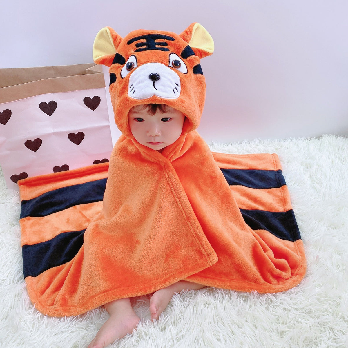 Baby Hooded Blanket Cloak for Cozy Cuddles & Photos