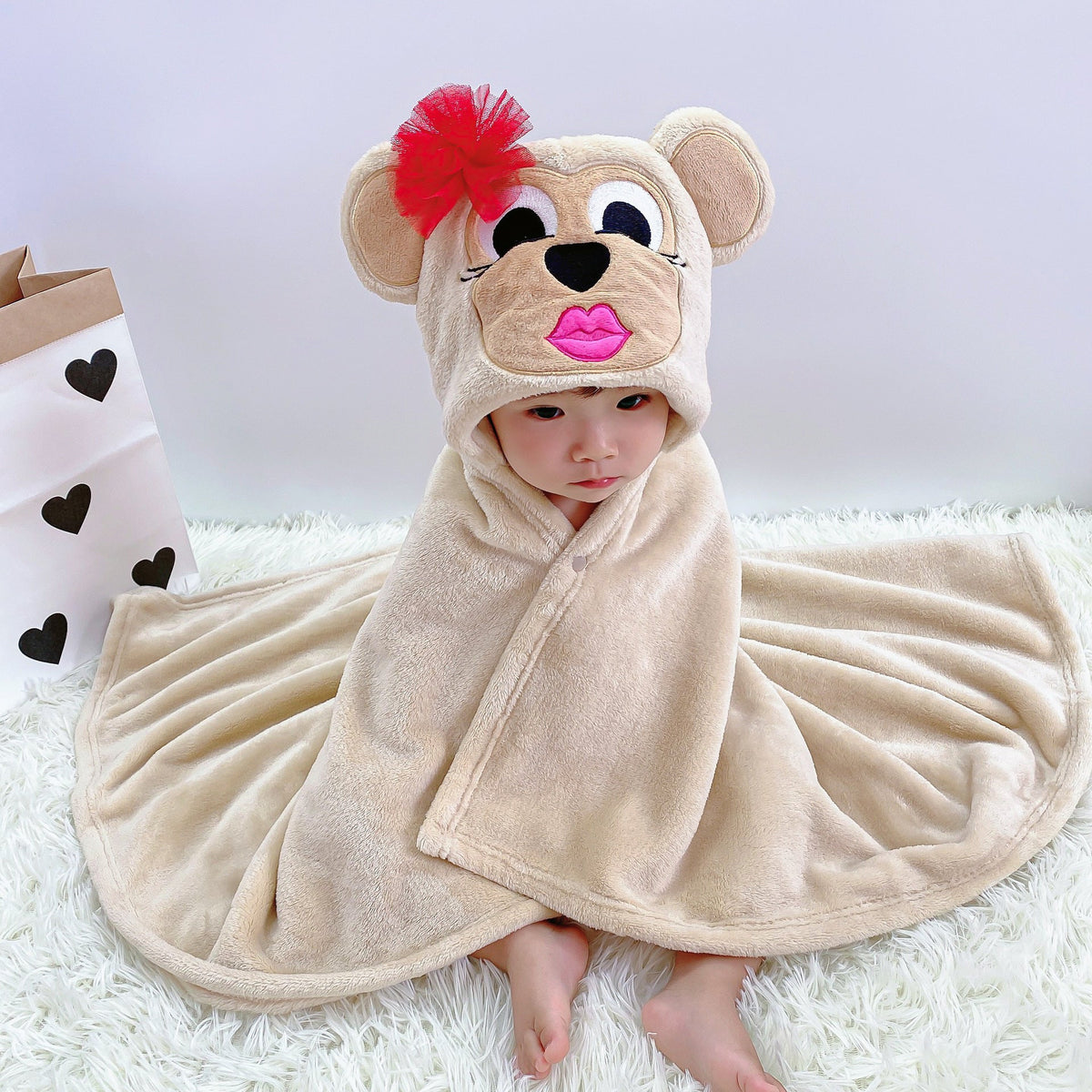 Baby Hooded Blanket Cloak for Cozy Cuddles & Photos