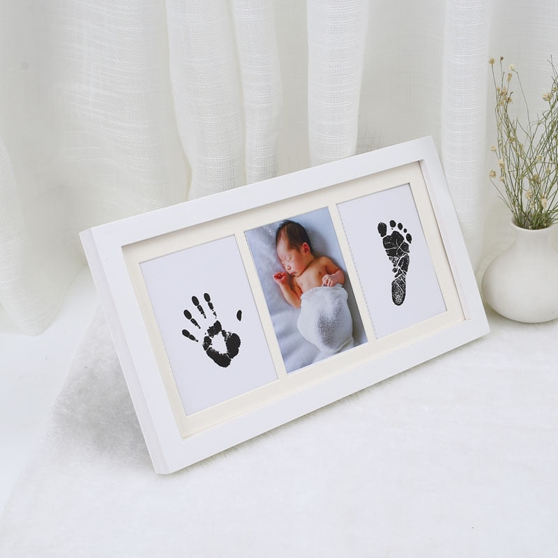 Baby Handprint Footprint Photo Frame Keepsake Display