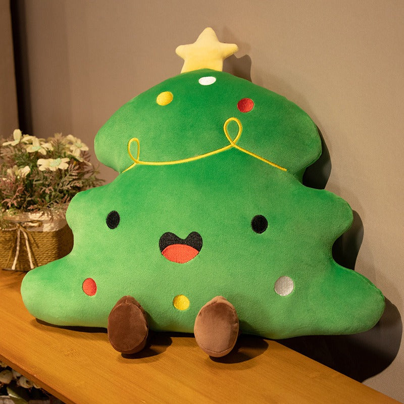 Christmas Tree Pillow Cushion for Cozy Holiday Decor