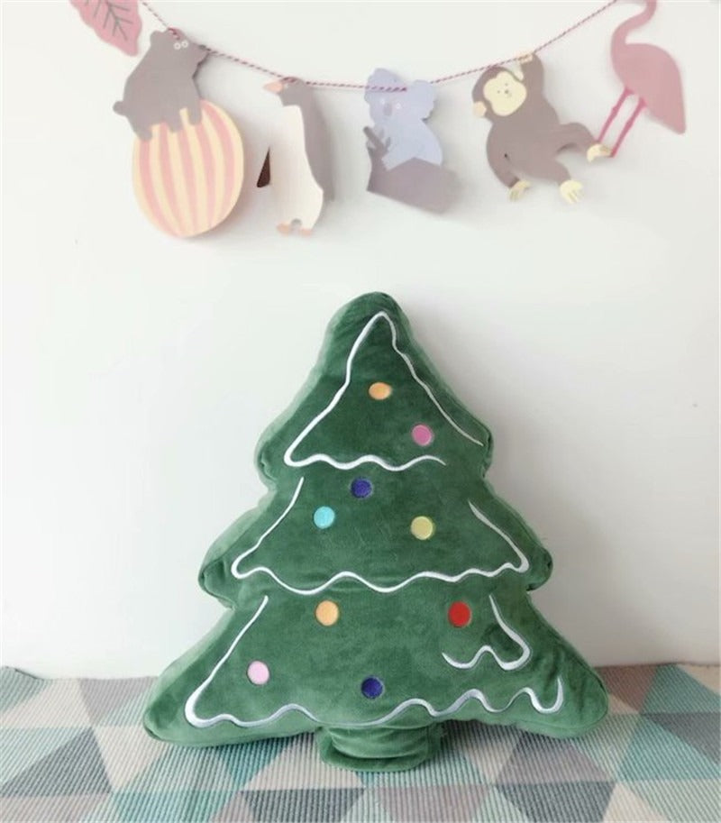 Christmas Tree Pillow Cushion for Cozy Holiday Decor