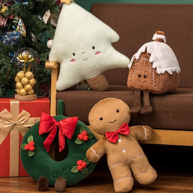 Christmas Tree Pillow Cushion for Cozy Holiday Decor